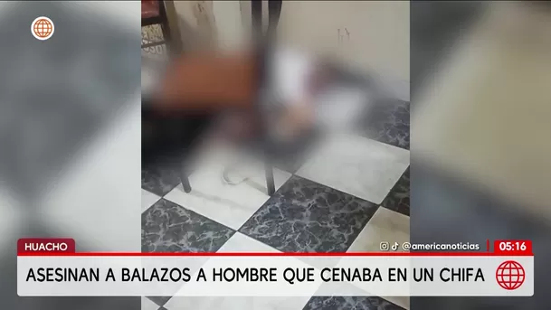 Asesinan a balazos a un hombre en un chifa de Huacho. Foto: América Noticias Asesinan a balazos a un hombre en un chifa de Huacho. Foto: América Noticias