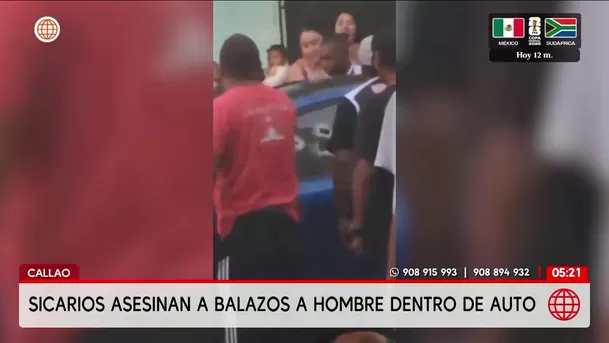 Asesinan a balazos a hombre dentro de auto en el Callao. Foto: América Noticias Asesinan a balazos a hombre dentro de auto en el Callao. Foto: América Noticias