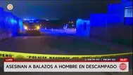 Asesinan a balazos a un hombre en un descampado en Lurín