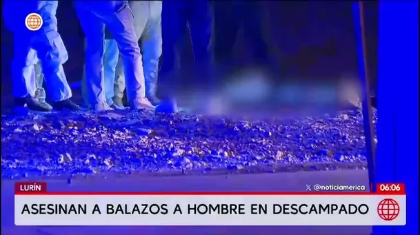 Policía investiga crimen de un hombre en Lurín/ América Noticias