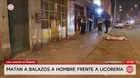 Asesinan a balazos a hombre frente a licorería en SMP