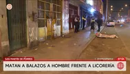 Asesinan a balazos a hombre frente a licorería en SMP