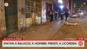 SMP: Matan a balazos a hombre frente a licorería. Foto y video: AN 