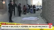 Asesinan a balazos a hombre en taller mecánico en Piura