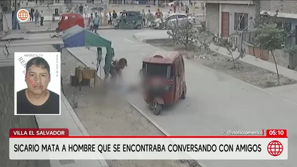 Asesinan a balazos a hombre en Villa El Salvador. Foto: América Noticias Asesinan a balazos a hombre en Villa El Salvador. Foto: América Noticias