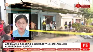 Asesinan a balazos a hombre y mujer cuando almorzaban juntos en San Juan de Miraflores. Foto y video: América Noticias