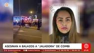 Asesinan a balazos a jaladora de combi en el Callao