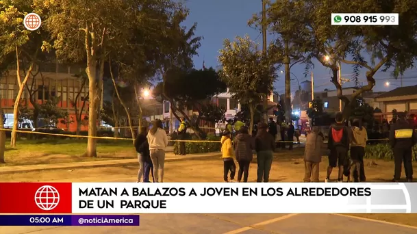 Matan a balazos a joven en San Juan de Lurigancho. Foto: América Noticias