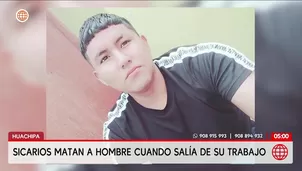 Asesinan a balazos a joven conductor en Huachipa. Foto y video: América Noticias