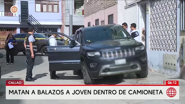 Asesinan a balazos a joven dentro de camioneta en el Callao. Foto: América Noticias