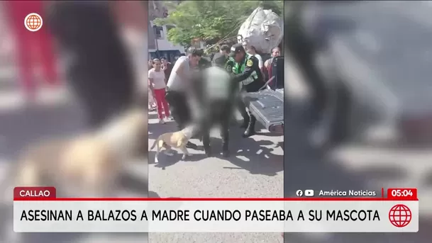 Asesinan a balazos a madre cuando paseaba a su mascota en Callao. Foto: América Noticias