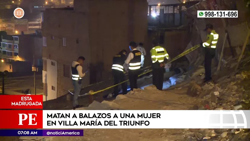 Asesinan a balazos a mujer en Villa María del Triunfo