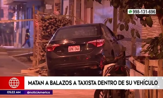 Asesinan a balazos a taxista dentro de su vehículo