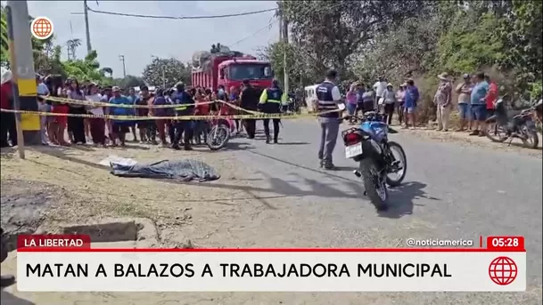 Asesinan a balazos a trabajadora municipal en La Libertad. Foto: América Noticias Asesinan a balazos a trabajadora municipal en La Libertad. Foto: América Noticias