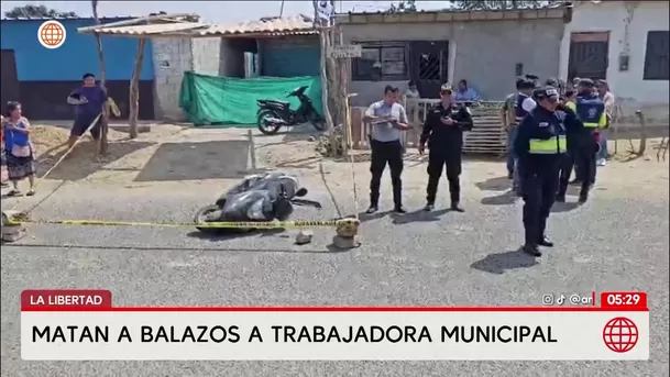 Asesinan a balazos a trabajadora municipal en La Libertad. Foto: América Noticias Asesinan a balazos a trabajadora municipal en La Libertad. Foto: América Noticias