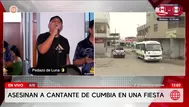 Asesinan a cantante de cumbia en fiesta en Ate
