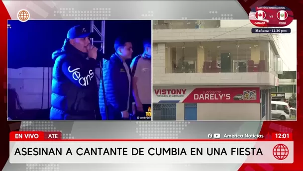 Asesinan a cantante de cumbia en fiesta en Ate. Foto: América Noticias Asesinan a cantante de cumbia en fiesta en Ate. Foto: América Noticias