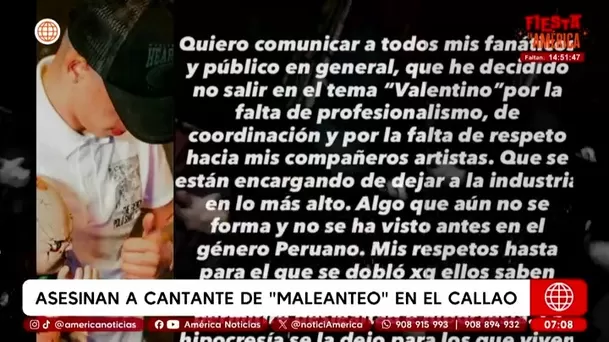 Franco Danós dejó un fuerte mensaje en redes sociales horas antes de su muerte / Captura