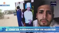 Asesinan a chef por resistirse al robo de su scooter en Lima