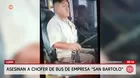 Asesinan a chofer de bus San Bartolo Panamericana Sur en Lurín