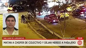 Asesinan a chofer de colectivo en San Juan de Lurigancho. Foto y video: América Noticias
