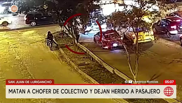Asesinan a chofer de colectivo en San Juan de Lurigancho. Foto: América Noticias