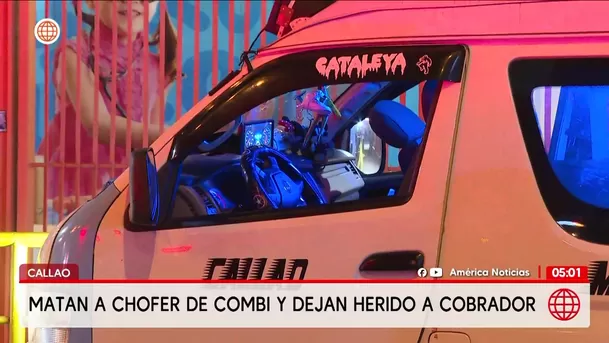 Asesinan a chofer de combi frente a centro comercial en el Callao. Foto: América Noticias
