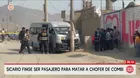 Asesinan a chofer de combi en Lurigancho-Chosica