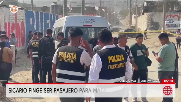 Asesinan a chofer de combi en Lurigancho-Chosica. Foto: América Noticias