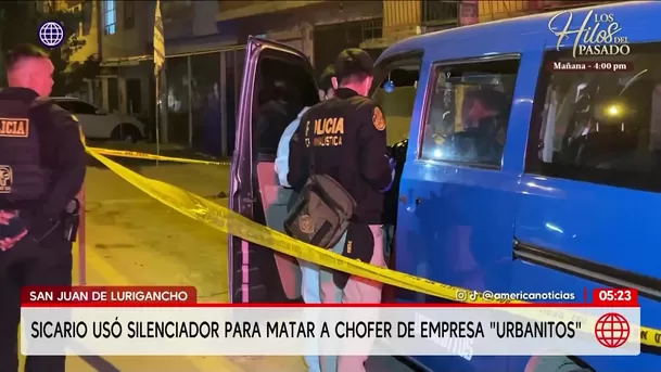 Asesinan a chofer de combi en San Juan de Lurigancho. Foto: América Noticias Asesinan a chofer de combi en San Juan de Lurigancho. Foto: América Noticias