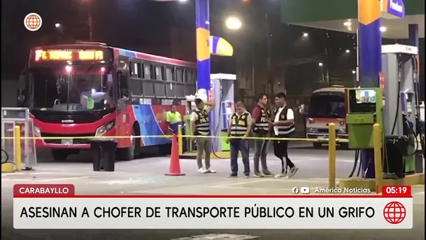 Asesinan a chofer de transporte público en Carabayllo. Foto: América Noticias