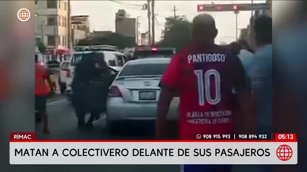 Asesinan a un colectivero en El Rímac. Foto: América Noticias