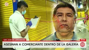 Asesinan a comerciante en galería de San Juan de Lurigancho. Foto y video: América Noticias