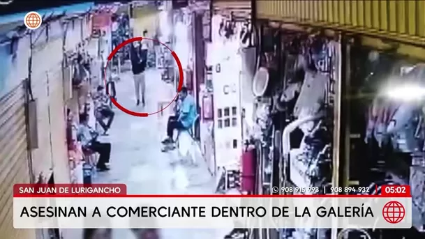Asesinan a comerciante en galería de San Juan de Lurigancho. Foto: América Noticias