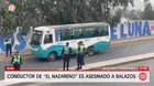 Asesinan a conductor de bus en ruta Lurigancho–La Molina