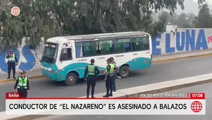 Presuntos sicarios asesinaron a un conductor de bus en plena ruta y a plena luz del día en Lima. Video: Canal N