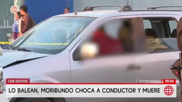 Asesinan a conductor mientras manejaba su camioneta en Los Olivos. Foto: América Noticias