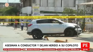 Asesinan a conductor y dejan herido a su copiloto en Villa El Salvador. Foto y video: América Noticias