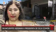 Asesinan a dirigenta de olla común en San Juan de Miraflores