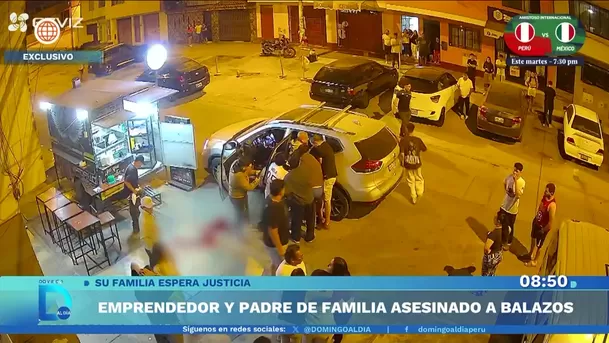 Asesinan a disparos a dueño de puesto de comida en Los Olivos. Foto: Domingo al día Asesinan a disparos a dueño de puesto de comida en Los Olivos. Foto: Domingo al día