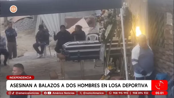 Asesinan a dos hombres en losa deportiva del distrito Independencia. Foto: América Noticias