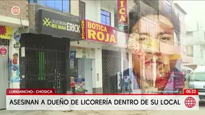 Asesinan a dueño de licorería en Lurigancho-Chosica. Foto y video: América Noticias