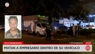 Asesinan a empresario en Los Olivos: Lo acribillan en semáforo