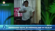 Asesinan a empresario textil por un celular en SMP