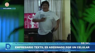 Asesinan a empresario textil por un celular en SMP. Foto y video: Domingo Al Día