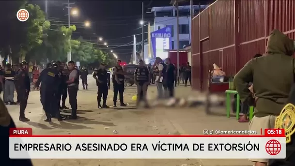 Asesinan a empresario y policía fuera de discoteca en Piura. Foto: América Noticias Asesinan a empresario y policía fuera de discoteca en Piura. Foto: América Noticias