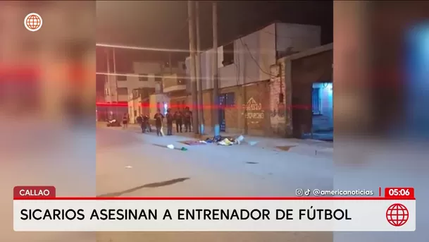Asesinan a entrenador de fútbol en Callao. Foto: América Noticias