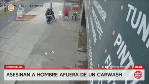 Asesinan a extranjero afuera de un carwash en Chorrillos. Foto y video: América Noticias