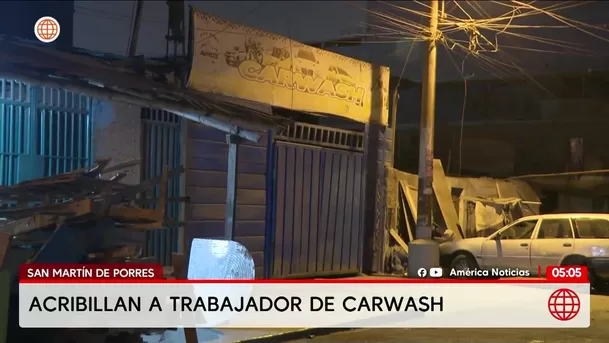 Asesinan a extranjero en carwash de San Martín de Porres. Foto: América Noticias