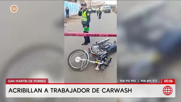 Asesinan a extranjero en carwash de San Martín de Porres. Foto: América Noticias